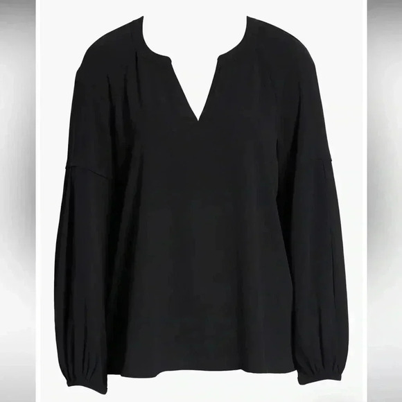 Vince Camuto Black Raglan Sleeve Blouse sz 3X - Picture 6 of 10